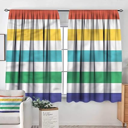 Amazon Com Pricetextile Striped Nursery Baby Care Curtains