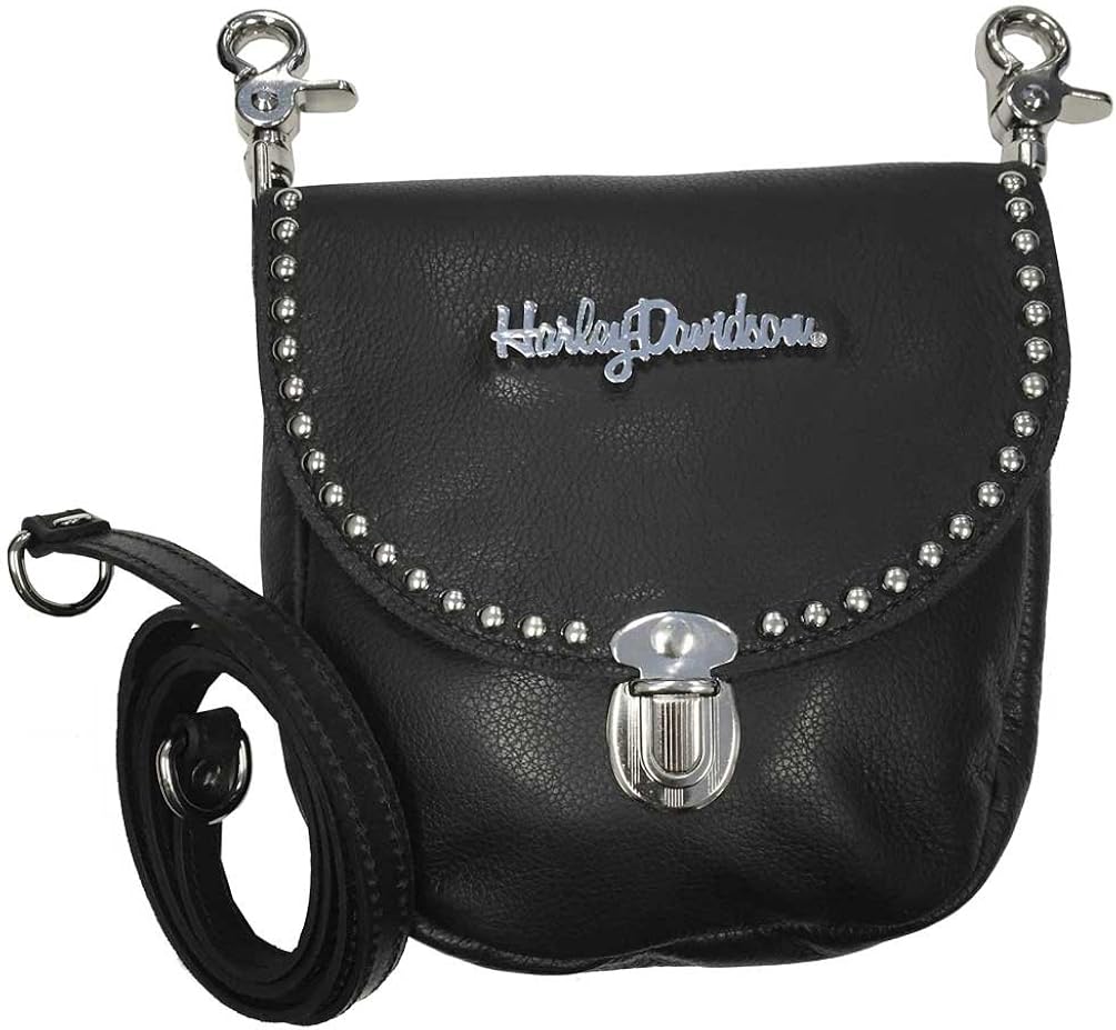 HarleyDavidson Women's Studded Hip Bag, Metal HD Script
