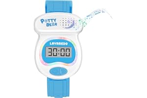 A ALPS Kids Watch Potty Training Watches for Boys and Girls, Potty Timer Toilet Shape and LED Colorful Lights, Music Reminds Kids It's Time to Go to The Bathroom, Fun Gift for Moms and Toddlers