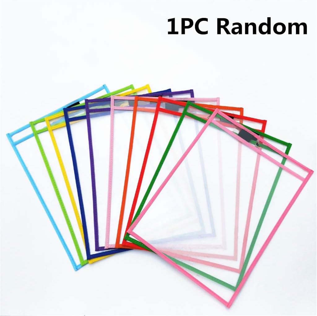 transparent bag with writing