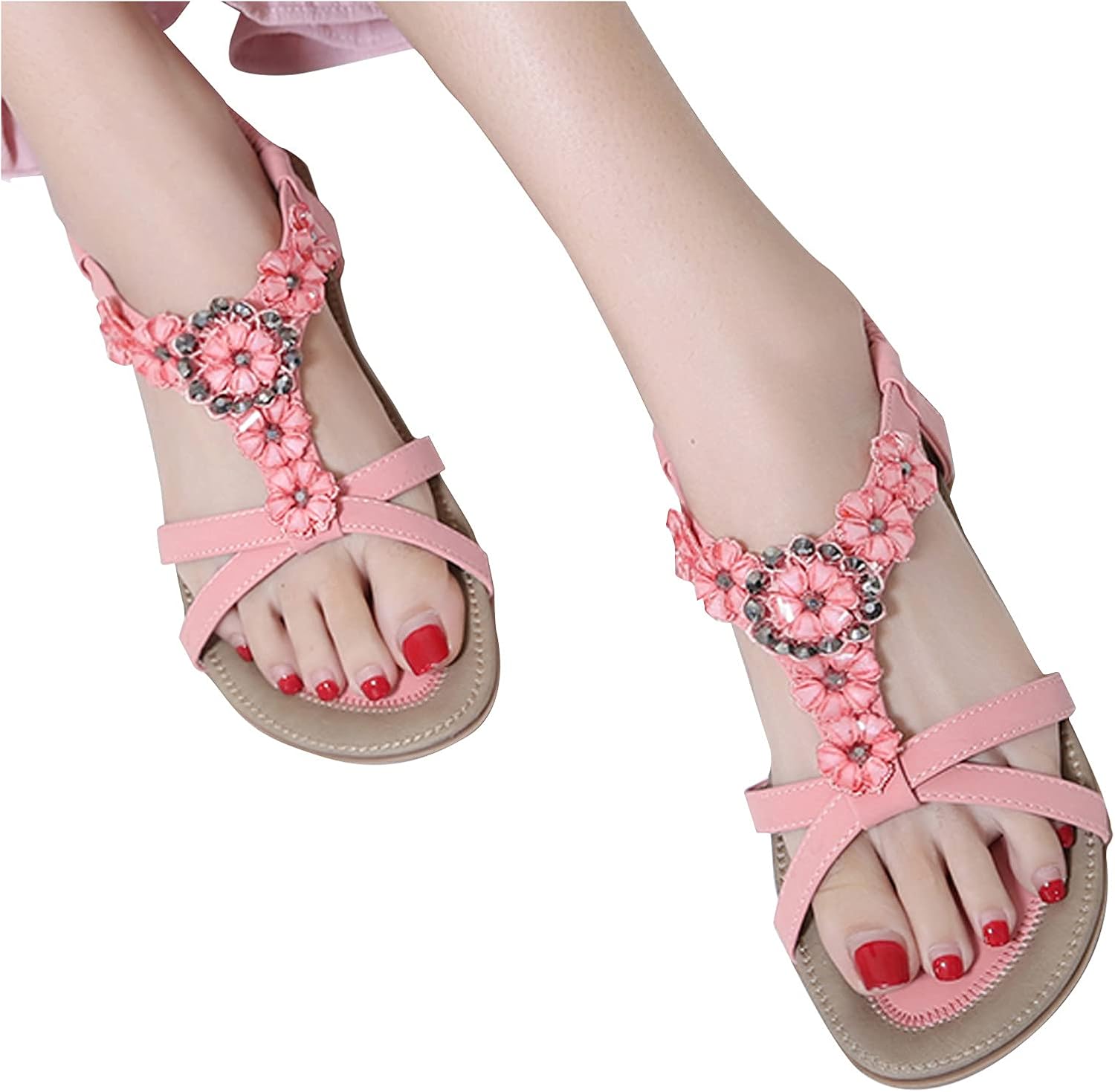 Amazon.com: Women Sandals Wide Dressy ,Women's Summer Comfortable Casual Beach Platform Bohemian 