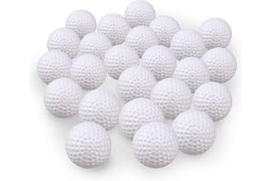 KOFULL Golf Practice Ball, Hollow Golf Plastic Ball for Indoor Training -Pack of 50pcs(White & Multicolor)
