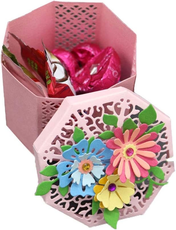 Kaiboo Metal Cutting Dies, Embossing Stencil Template for DIY Scrapbook Album Paper Card Craft Decoration(Candy box)