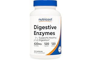Nutricost Digestive Enzymes 620mg, 120 Capsules - Complete Digestive Enzyme Supplement