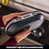 Master Lock 5900D Portable Small Lock Box 4-Digit Combo Gunmetal 9.39in wide view 4