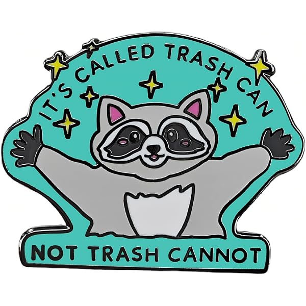 Pins For Bag Cute Raccoon Enamel Pin - 