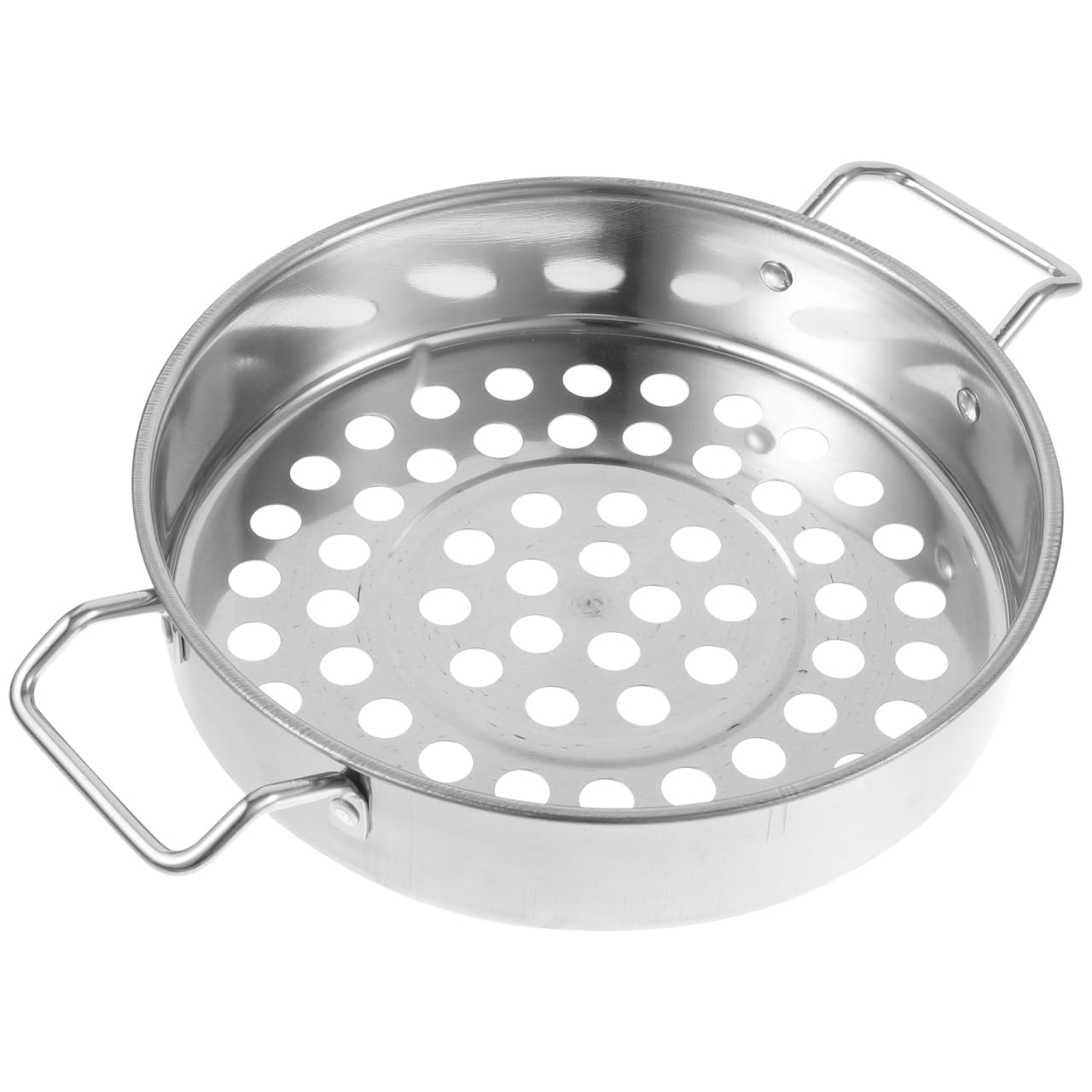 FUNOMOCYA Big Hole Cold Shrimp Colander Sink Strainer Handheld Strainer Noodle Fryer Basket Fruit Washing Colander Large Hole Rice Pasta Tableware Stainless Steel Vegetable