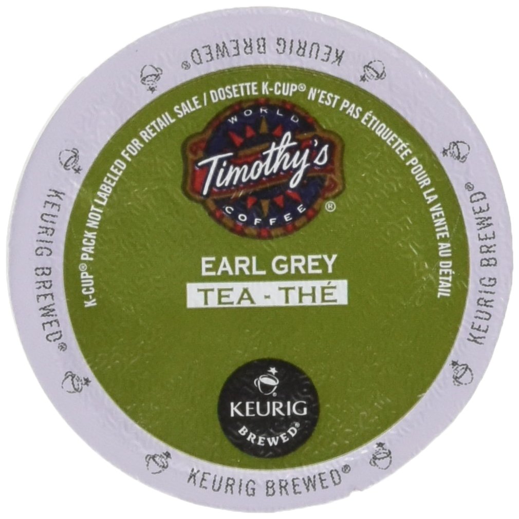 Timothy's World Tea, Earl Grey Tea, 24-Count K-Cups For Keurig Brewers (Pack of 2)