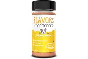 BEAUMONT BASICS Flavors Food Topper and Gravy for Dogs - Chicken Recipe with Bone Broth, 3.1 oz. - Natural, Grain Free - Perfect Kibble Seasoning Treat Mix for Picky Dog or Puppy