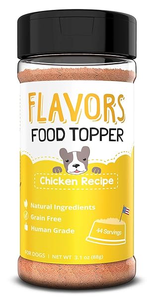 BEAUMONT BASICS FLAVORS FOOD TOPPER FOR DOGS, CHICKEN RECIPE, 3.1-OUNCE