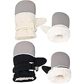 Weradau Fleece Lined Mittens for Baby Boys Girls,Baby Toddler Little Kids Winter Gloves Mittens for Children