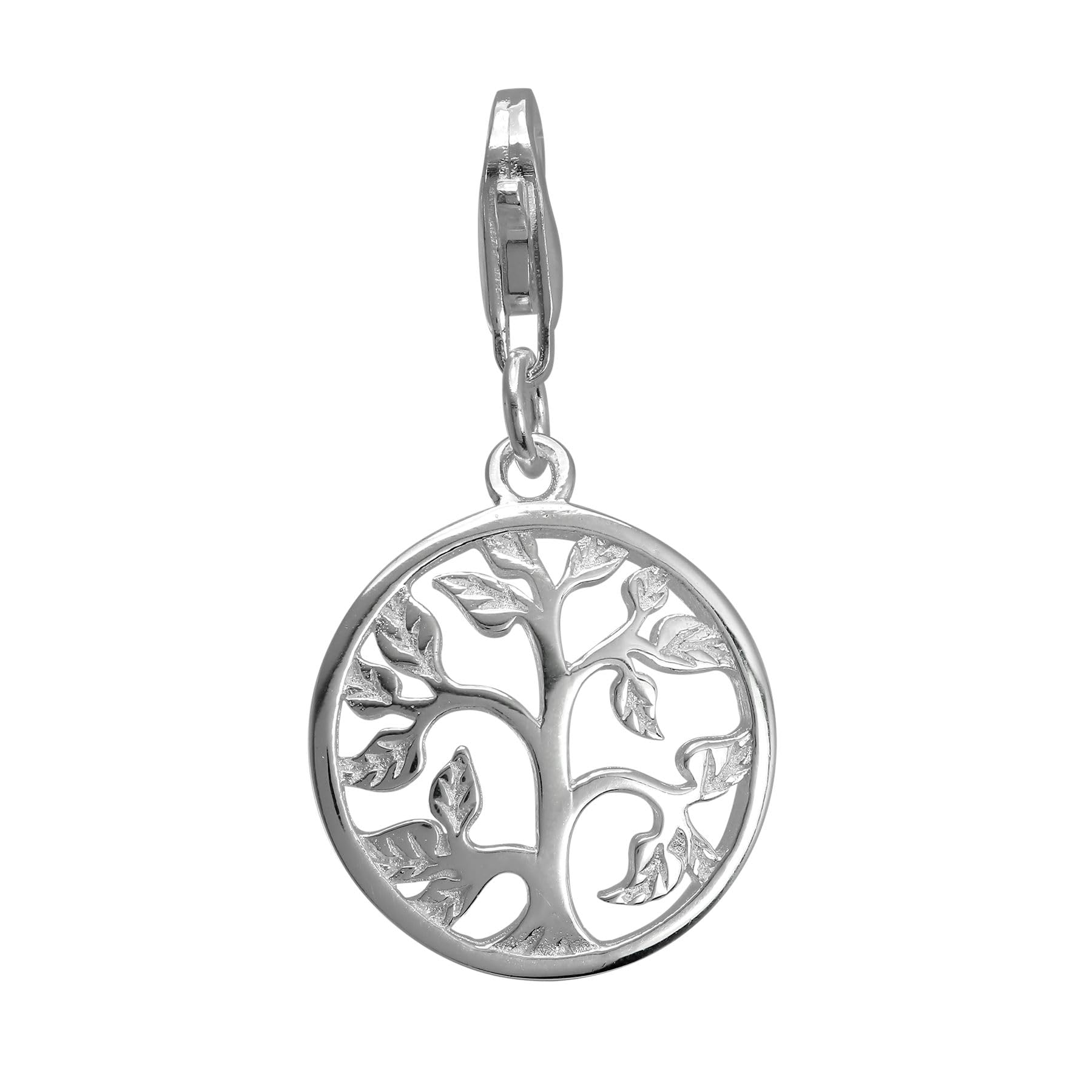 jewellerybox Sterling Silver Tree of Life Clip on Charm