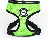 Padding Paws Dog Harness Small Adjustable Waterproof Mesh Green view 3