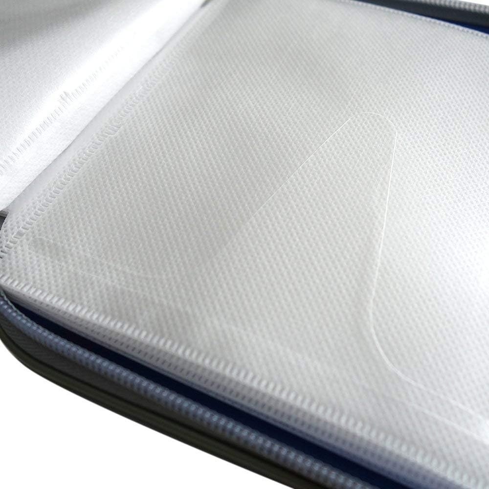 40 DVD/CD Case Holder with Extra Little Flap to Help The Disc Stay in Place Blue: Electronics