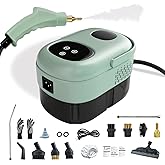 Steam Cleaner, 2500W High Pressure Handheld Steamer, 6-Gears Adjustable, Portable Steam Cleaning Machine with 9 Brushes, Clea