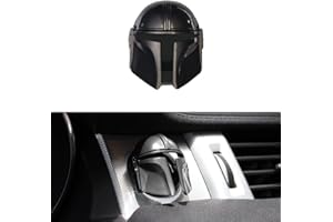 BestEvMod Mando Style Universal Car Engine Start Stop Button Cover Anti-Scratch Push Start Button Protective Cover 3D Cool Car Interior Accessories (Black)