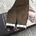 Moresoo 22 Inch Seamless Skin Weft Tape on Hair Extensions 100g/40pcs Chocolate Brown Color #4 Straight Brazilian Remy Human Hair