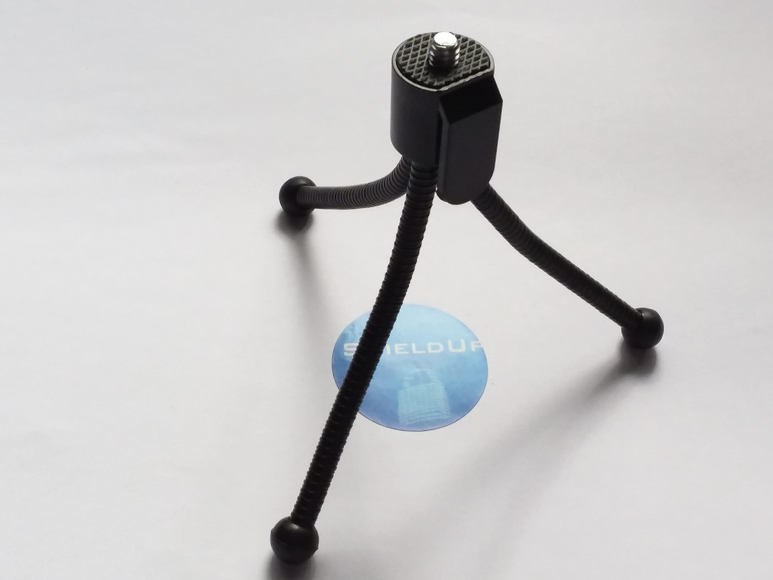 ShieldUp Mini Camera Tripod - Flexible & Portable Tabletop Compact Camera Stand Holder