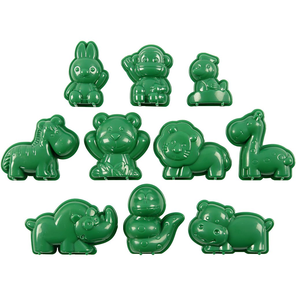 Casting Moulds, Size 4-7 cm, Animals, 10asstd