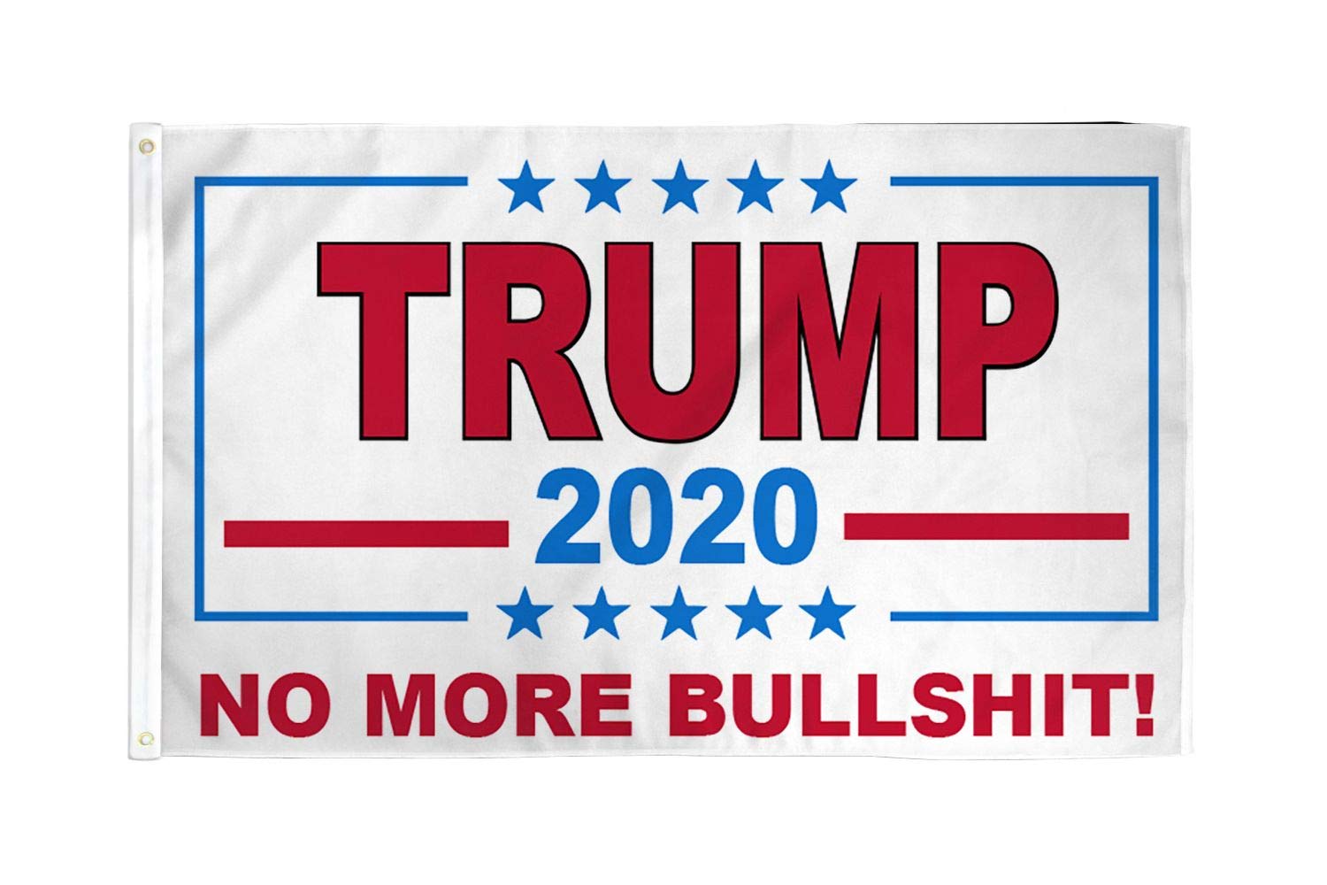 AZ FLAG - Trump 2020 No More Bullshit Flag - 3x5 Ft - 100D Polyester Us President Trump Banner with Two Metal Grommets - Fade Resistant - Vivid Colors - 3' x 5' Feet - 150x90 Cm