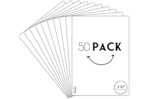 Golden State Art, 5x7 Backing Board Only, 4-Ply Thick 50 Single Backer Boards for Frame, Photo, Print