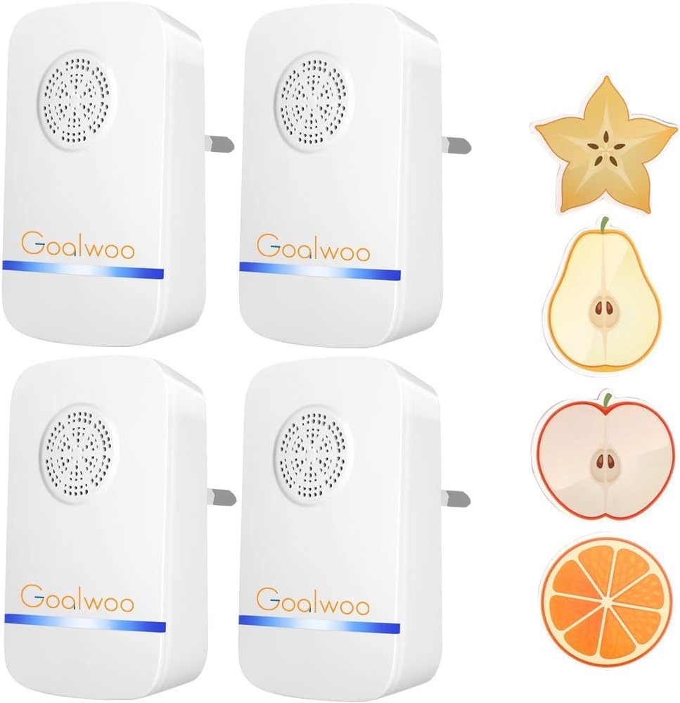 Ultrasonic Pest Repeller,Goalwoo Electronic Insects Repellent Rats, 4 Pack