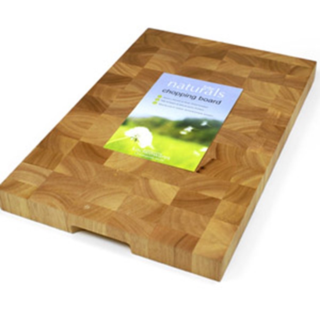 Zodiac ZODNATEN19 Wooden Rectangular End Grain Board 45X30X3.5Cm, Multi-Colour