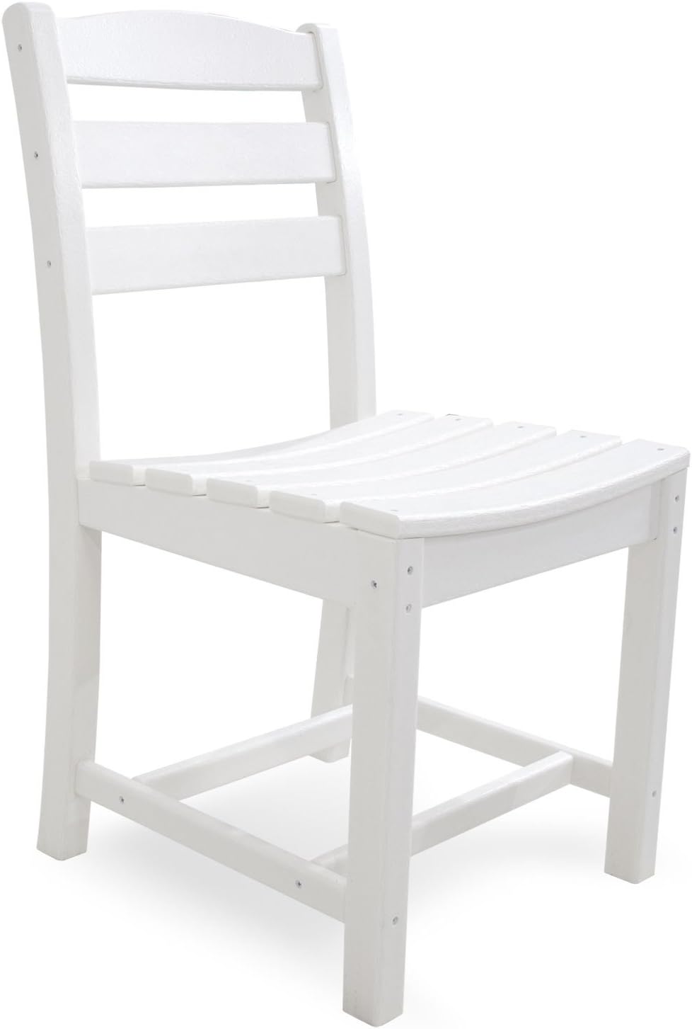 POLYWOOD TD100WH La Casa Café Dining Side Chair, White : Patio Dining Chairs : Garden & Outdoor