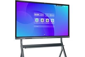 EUNIVON Interactive Whiteboard, 65'' 4K UHD Smart Whiteboard, Interactive Touch Screen Smartboard, Smart Board for Classroom and Business (Wall Mount Included)