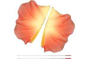 2Pcs Dance Worship Flag, Soft Praise Dance Flag, Charming Dance Flagswith Telescopic Pole Elegant Worship Dance Flags Praise 
