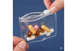 20 Pack Reusable Nylon Zipper Pouches, Jewelry Storage Bags for Earrings, Necklaces, Pills, USB Drives, Travel Essentials and