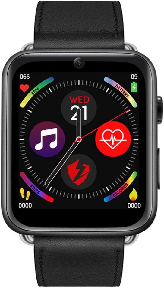 Android Smart Watch, LEM10 4G Android 7.1 OS Smart Watch 3GB + 32GB GPS WiFi 700mAh Big Battery 1.82-inch IPS Screen Smartwatch Health Monitoring,Black
