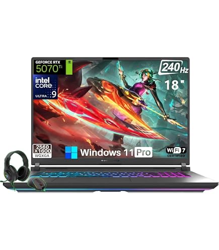 Amazon.com: ASUS ROG Strix G18 (2025) Gaming Laptop, NVIDIA RTX