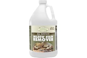 STAR BRITE O/C Mildew Stain Remover - Professional Strength, Quick-Acting, Multi-Surface Cleaner for Outdoor Furniture, Vinyl & Grout - 1 Gallon (054400)