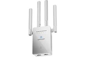 UPPOON 2024 Newest WiFi Extender Signal Booster for Home, 130% Broader Coverage Than Before - Wireless Internet Repeater and Signal Amplifier with Ethernet Port -1 Tap Setup, Access Point.