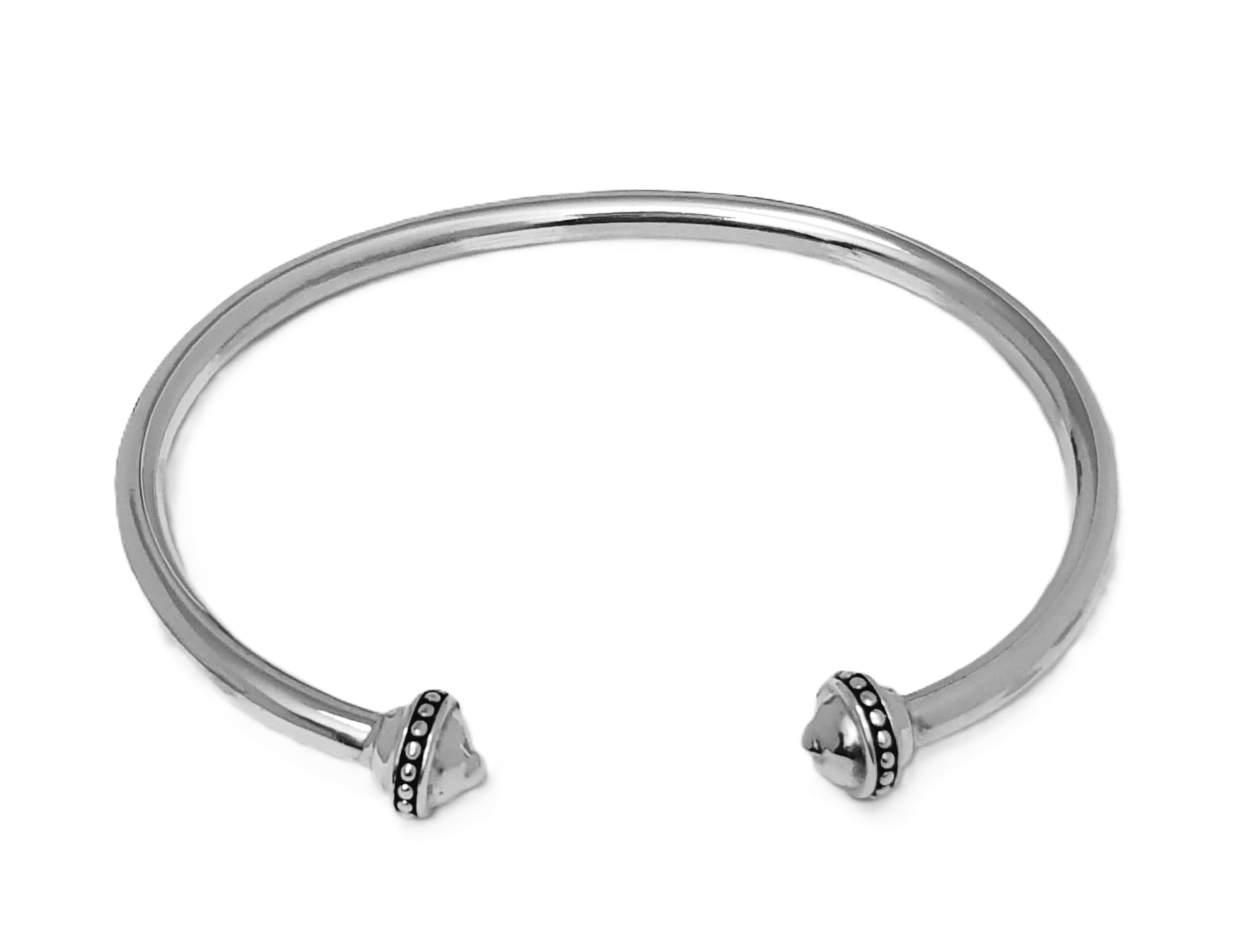 Treasure Bay Silver Bracelet for Women Men 925 Sterling Silver Solid Open Torque Bangle