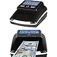 WINB Portable Counterfeit Bill Detector Machine, Automatic 4-Way Direction USD & Euro Value Counting, Swift Counterfeit Money Detector UV/IR/MG for Small Businesses