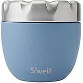 S'well Eats Stainless Steel Food Bowls, 21.5oz, Desert Sky, Triple-Layered Vacuum-Insulated Containers Keeps Food Cold for 11 Hours and Hot for 7 hours, Condensation Free, BPA Free