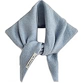 TYATVS Knitted Triangle Scarf for Women Y2k Head Scarf Downtown Girl Aesthetic Accessories Streetwear Triangle Shawl