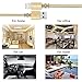 Lightning cable, FEIPUKER 3 PACK (6FT) Nylon Braided Charging Cable Cord Lightning to USB Cable Charger Compatible for IPhone 7/ 7 Plus/6/6s/6 plus/6s plus/ 5c/5s,iPod, iPad, and More (3 PACK Gold)