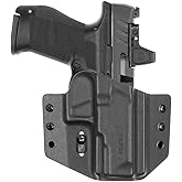 Tulster OWB Contour Kydex Holster in Right Hand fits: Walther PDP Compact 4" 9/40 | Optic Compatible Outside The Waistband Concealed Carry