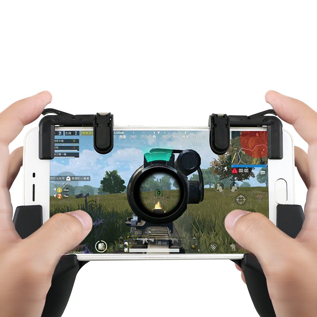 Magicfun Mobile Game controller/ Phone Game Gamepad Joystick Handle Grip Sensitive Shoot Per Controller Sparatutto Per Coltelli / Regole Di Trigger Di Gioco Survial Per IOS E Android