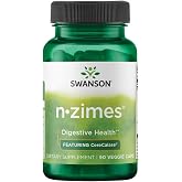 Swanson Full Spectrum N-Zimes Enzyme, 90 Veg Capsules | Vegetarian Enzyme Formula that Aids Digestion of Carbohydrates, Proteins and Fats and Maximizes Nutrient Absorption