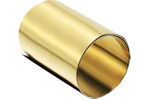 uxcell Brass Sheet Roll, Metal Foil Plate 1000mm x 100mm x 0.2mm
