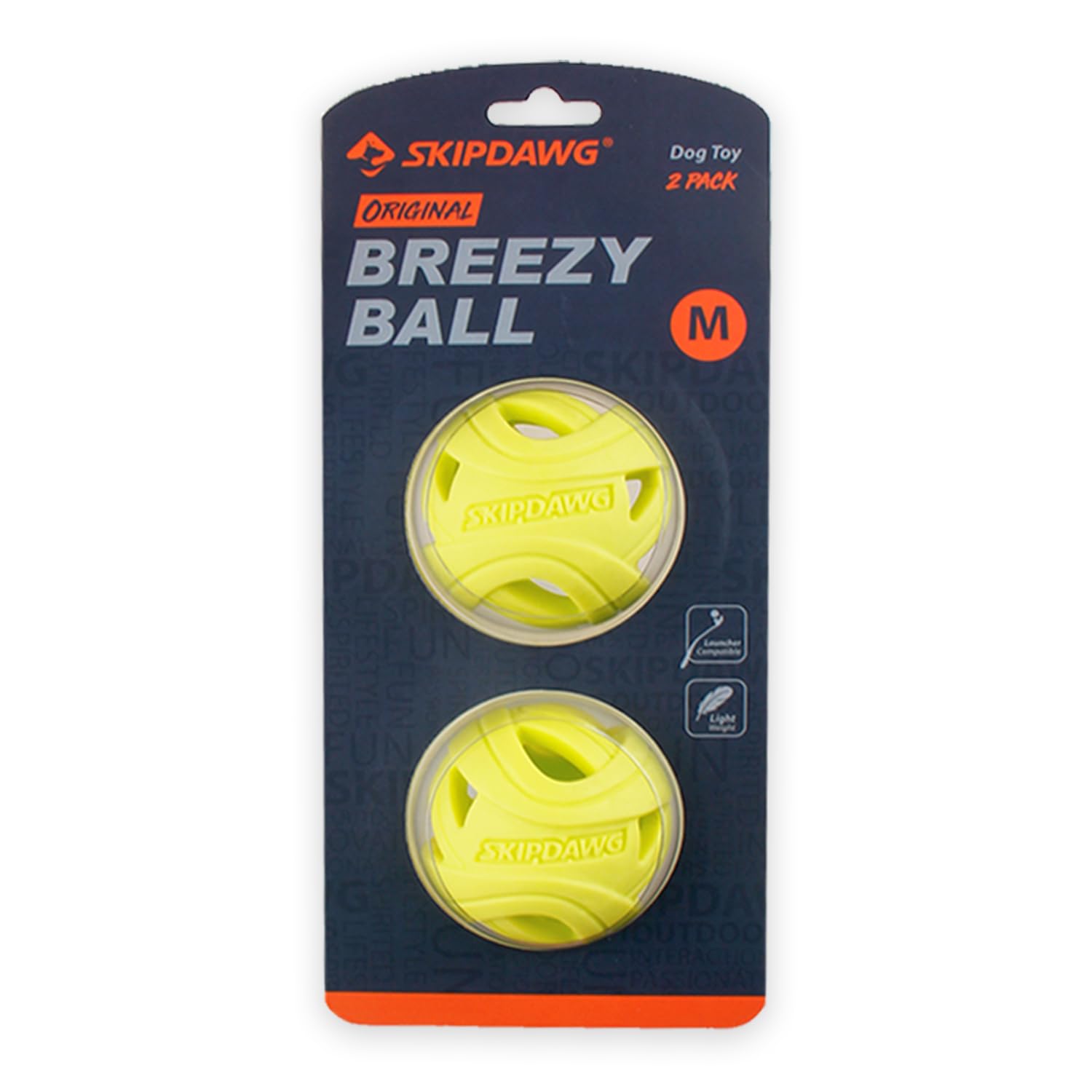 Breezy Dog Ball, Lightweight Dog Toys Ball with Breathable Ribbed Structure, Ideal for Fetch Balls, Very Good for Ball Slingshot