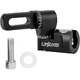 LWANO Single Side Adjustable V Bar Mount, Back Bar Stabilizer Mount | with Quick Disconnect, Aluminum Alloy, for Archery Compound Bow Stabilizer