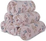 BVAGSS 6 Pack Small Dog Blanket 60x40 cm Beige Paw Print Fleece view 1