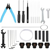3D Printer Tool Kit for Bambu Lab A1/A1 Mini, Maintenance Common Tool Kit | With Clog Poke, Silicone Sock, PTFE Tube, Allen Wrench, Screwdriver, 3D Printing Accessory for 3D Print Removing, Cleaning