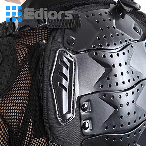 Ediors Motorcycle Full Body Armor Protector Pro Street Motocross ATV Titan Sport Jacket Shirt (XX-Large)