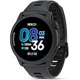 COROS PACE 4 Ultralight Sport GPS Watch, 1.2" AMOLED Touchscreen,19 days of daily use, Voice Features, Advanced Training Tools, GPS, Heart Rate Monitor, Navigation, Run, Bike, and Ski - Black Silicone